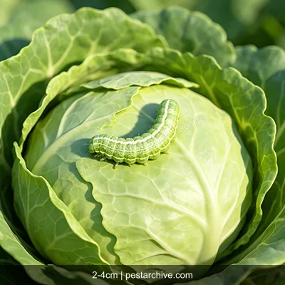 Cabbage Worms (Cabbage white caterpillar, Imported cabbage worm) | pestarchive.com