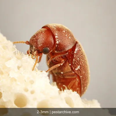 Cigarette Beetles (Tobacco beetle, Warehouse beetle, Herbarium beetle) | pestarchive.com
