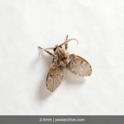 Drain Flies (Moth flies, Sewer flies, Filter flies) | pestarchive.com