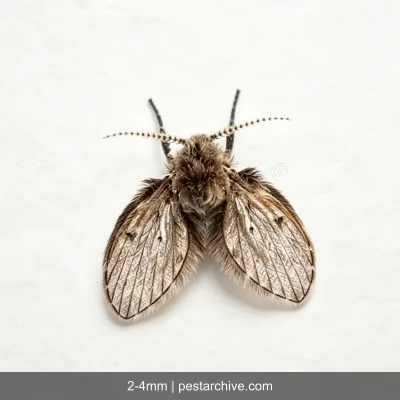 Drain Flies (Moth flies, Sewer flies, Filter flies) | pestarchive.com