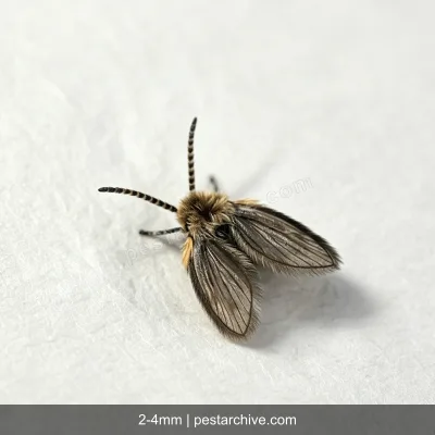 Drain Flies (Moth flies, Sewer flies, Filter flies) | pestarchive.com