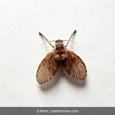 Drain Flies (Moth flies, Sewer flies, Filter flies) | pestarchive.com