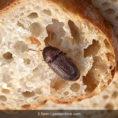 Drugstore Beetles (Biscuit beetle, Bread beetle, Herbarium beetle) | pestarchive.com