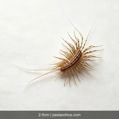 House Centipedes (Scutigera, Silverfish centipede, Leggy bug) | pestarchive.com