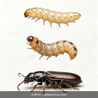 Powderpost Beetles (Lyctid beetles, True powderpost beetles) | pestarchive.com