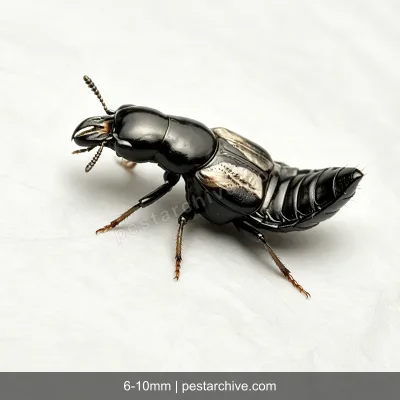 Rove Beetles (Whiplash beetle, Tomcat, Antlike beetle) | pestarchive.com