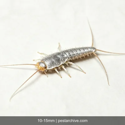 Silverfish (Fish moth, Bristletail, Carpet shark) | pestarchive.com