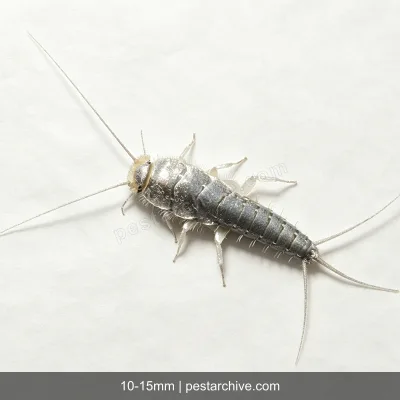 Silverfish (Fish moth, Bristletail, Carpet shark) | pestarchive.com